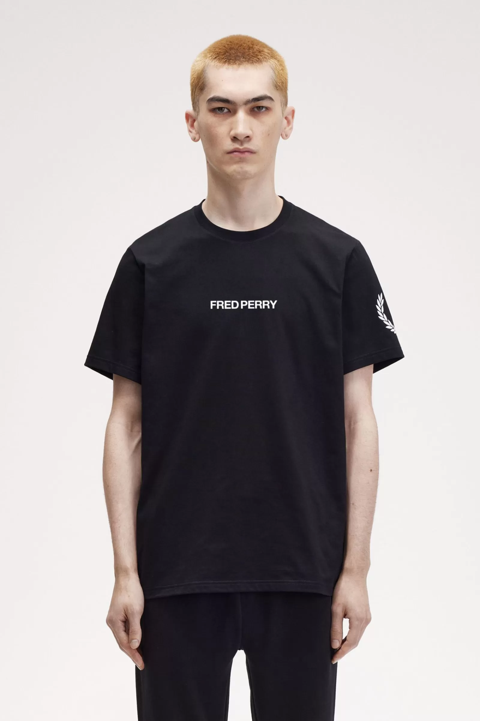 MULHER Fred Perry T-shirt Com Símbolo Duplo Da Marca