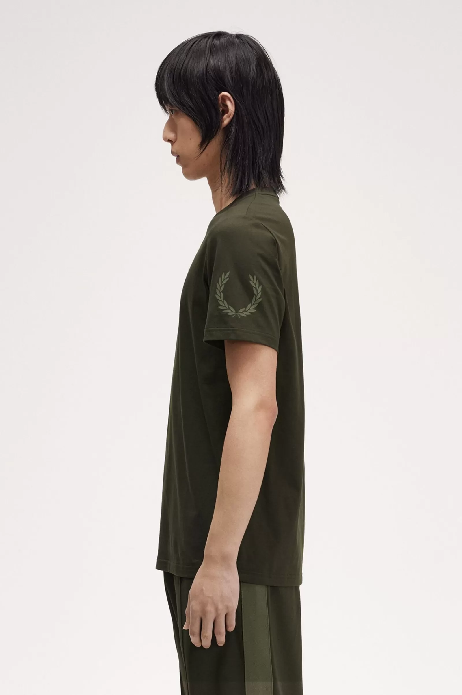 MULHER Fred Perry T-shirt Com Símbolo Duplo Da Marca