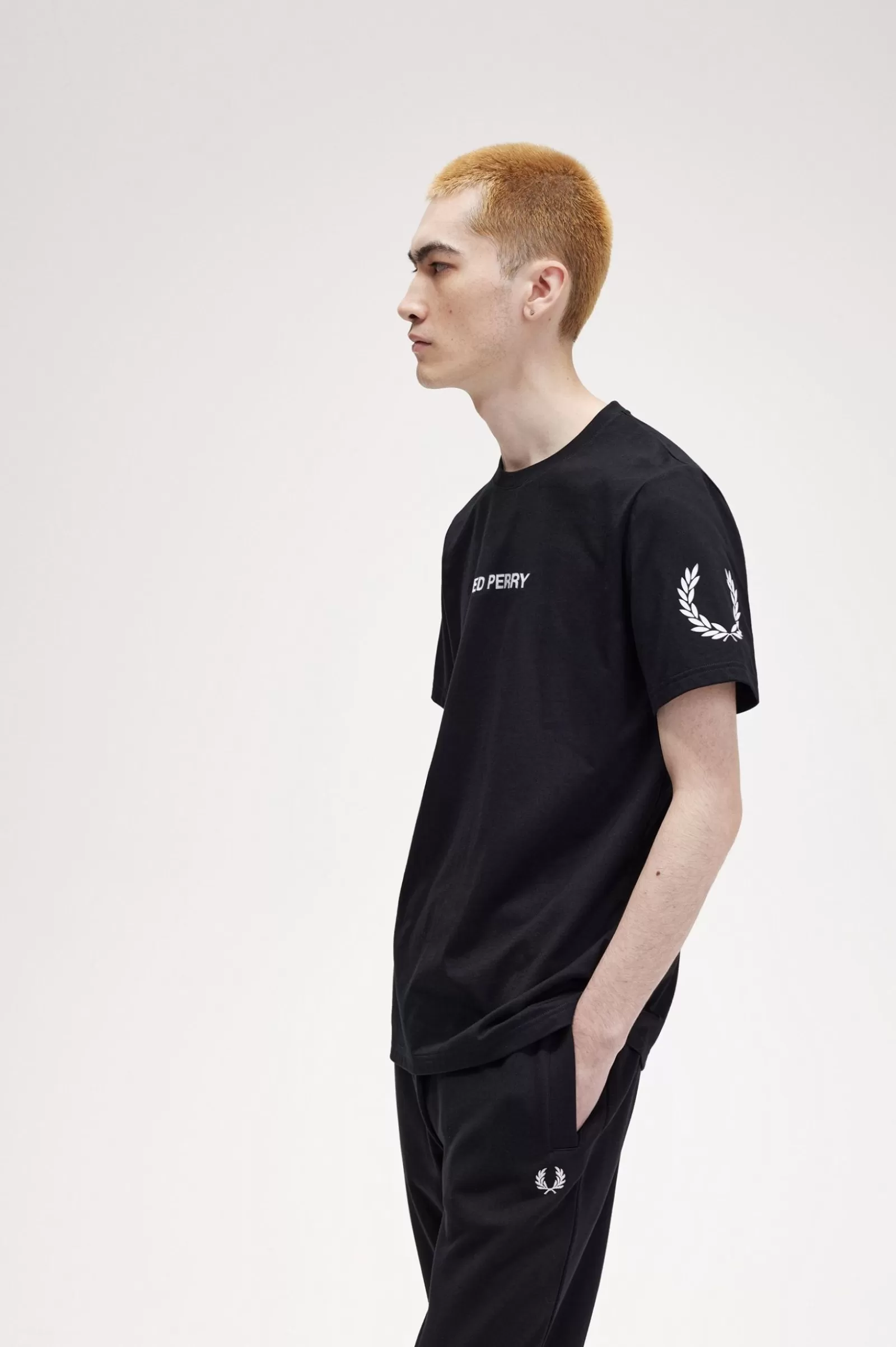 MULHER Fred Perry T-shirt Com Símbolo Duplo Da Marca