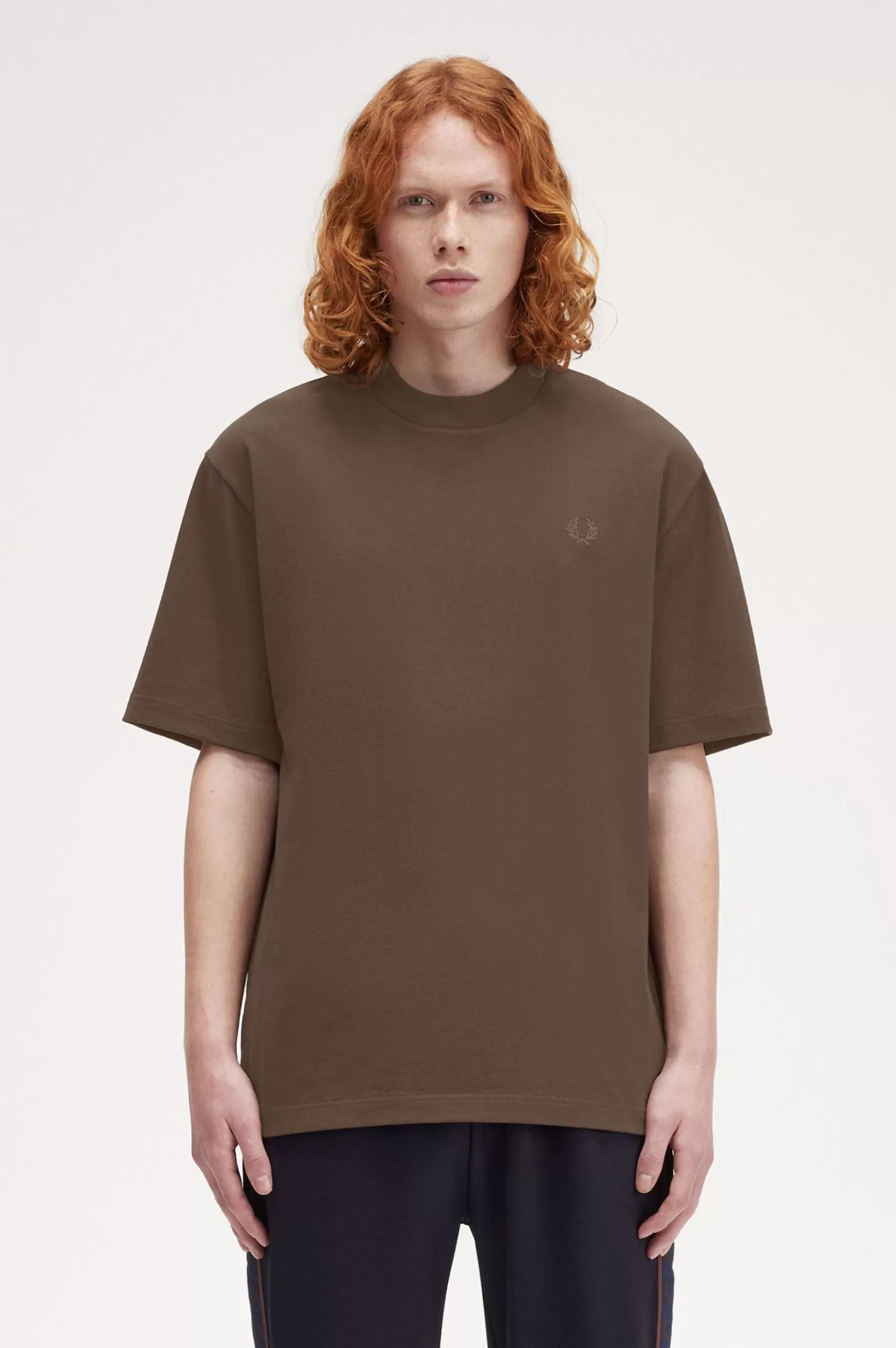 MULHER Fred Perry T-shirt De Corte Folgado