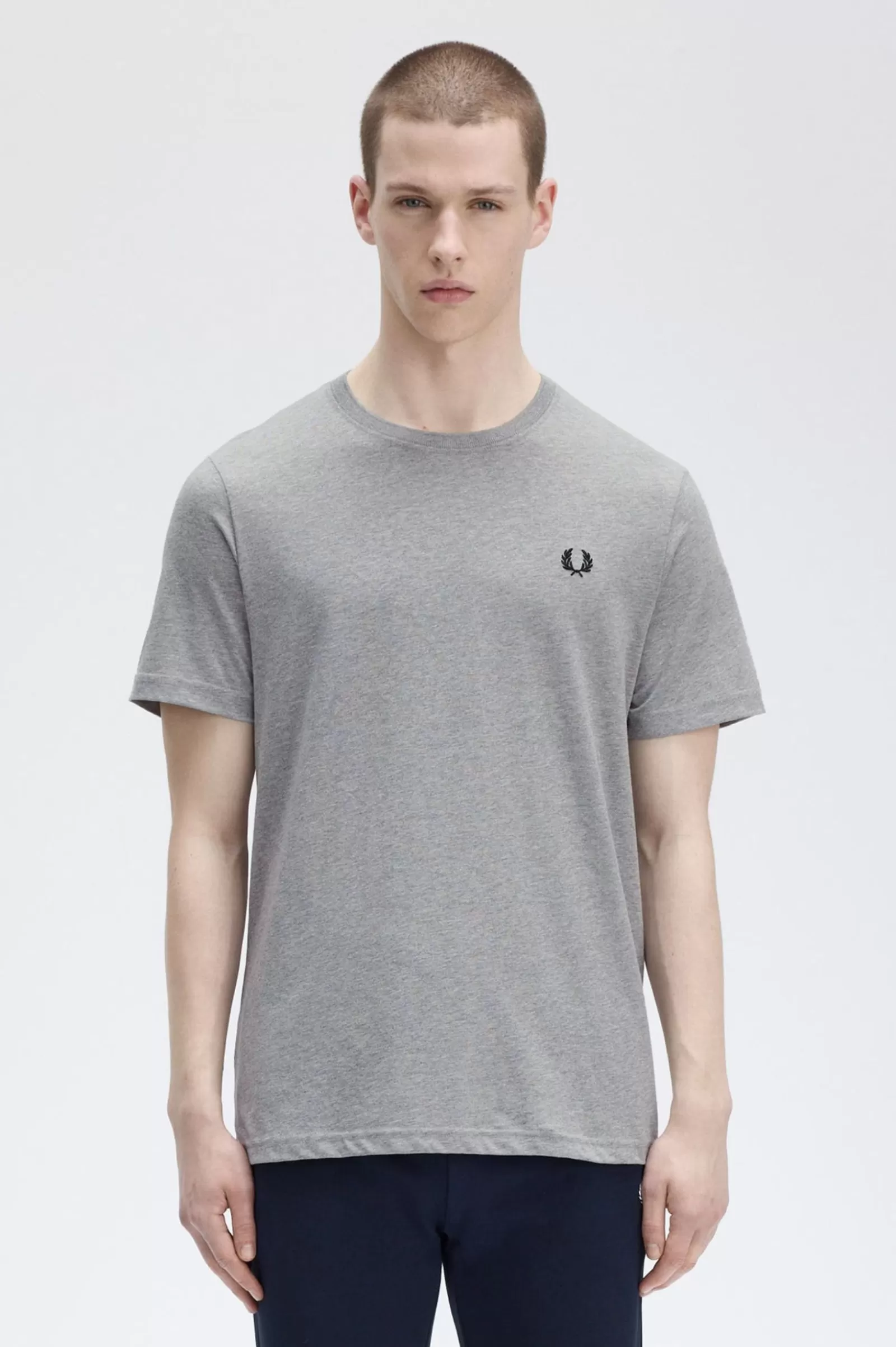 MULHER Fred Perry T-shirt De Gola Redonda