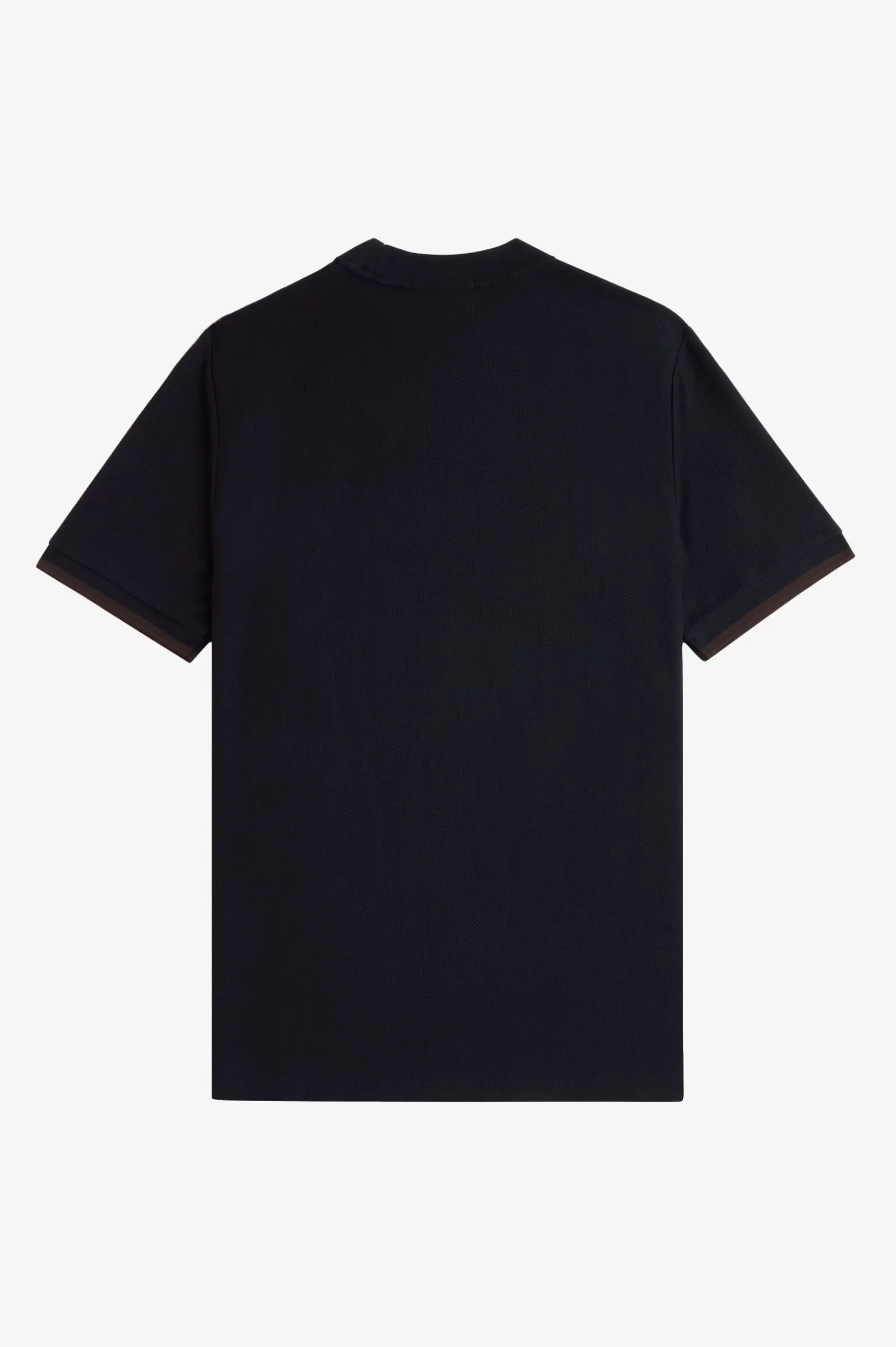 MULHER Fred Perry T-shirt Em Piqué Com Punhos Com Borda Com Ponto Descontínuo