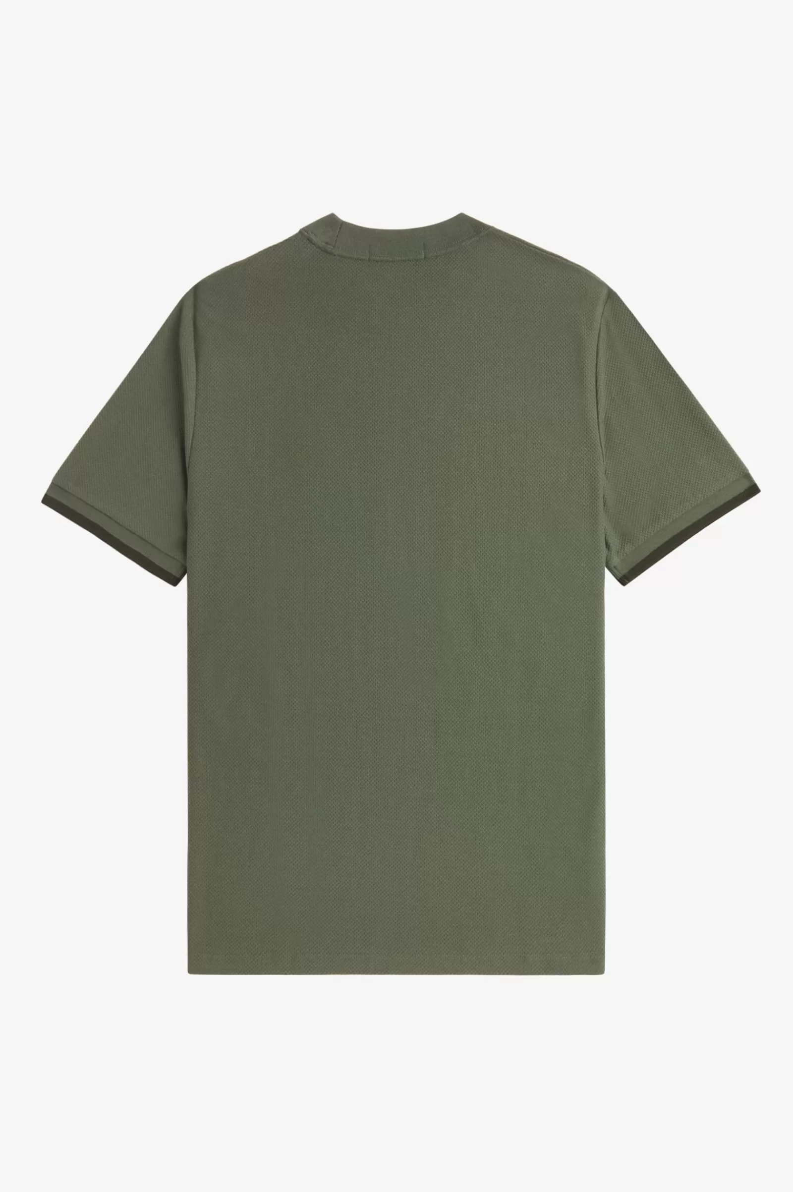 MULHER Fred Perry T-shirt Em Piqué Com Punhos Com Borda Com Ponto Descontínuo