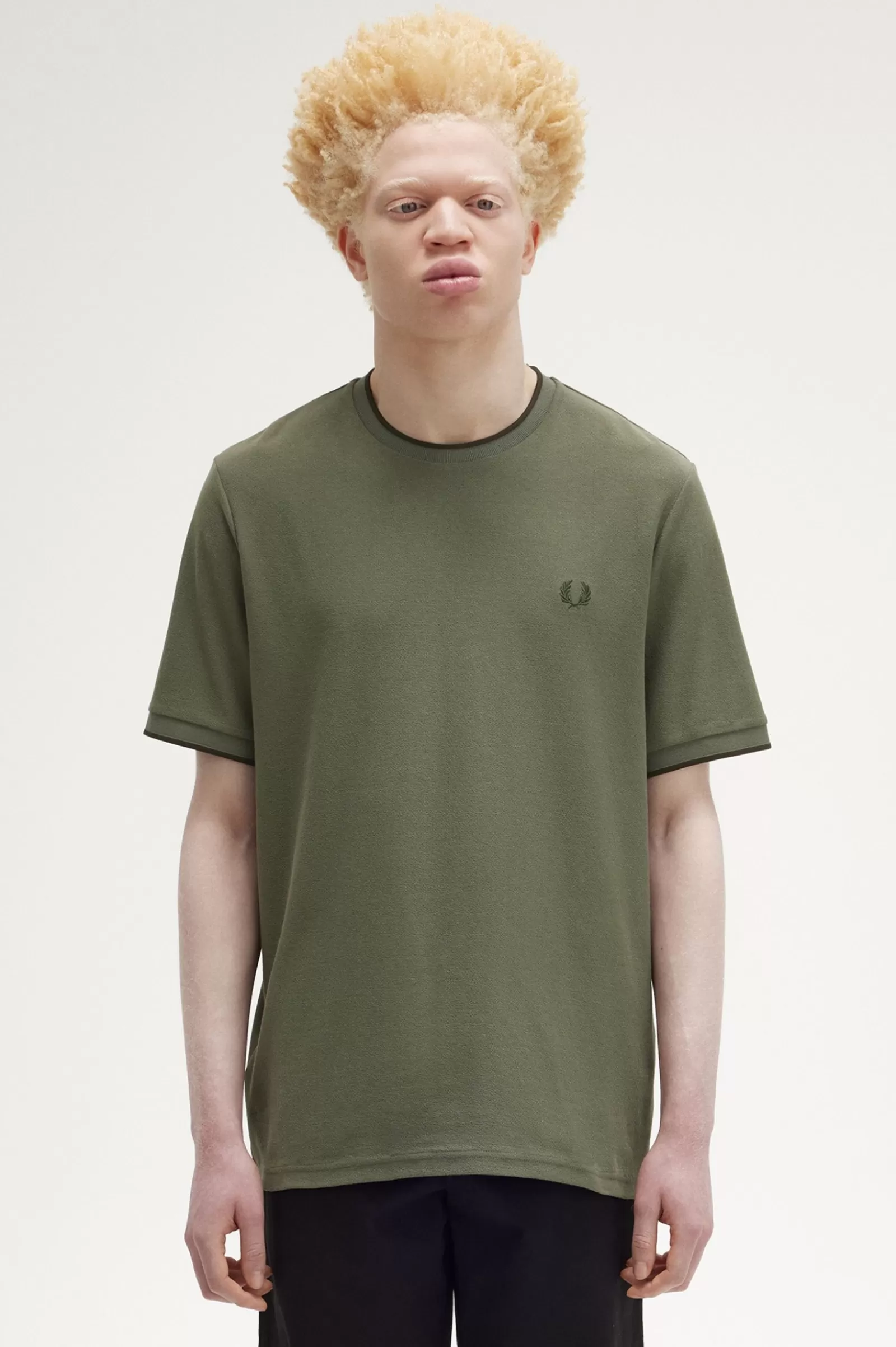 MULHER Fred Perry T-shirt Em Piqué De Crepe