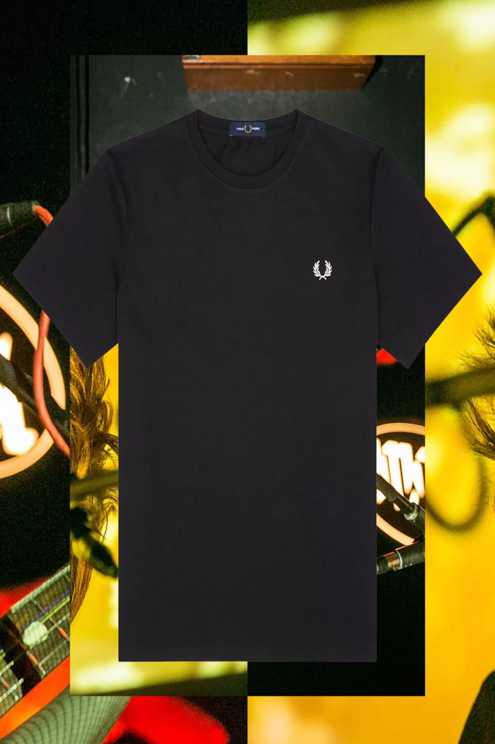 MULHER Fred Perry T-shirt Ringer Estocolmo