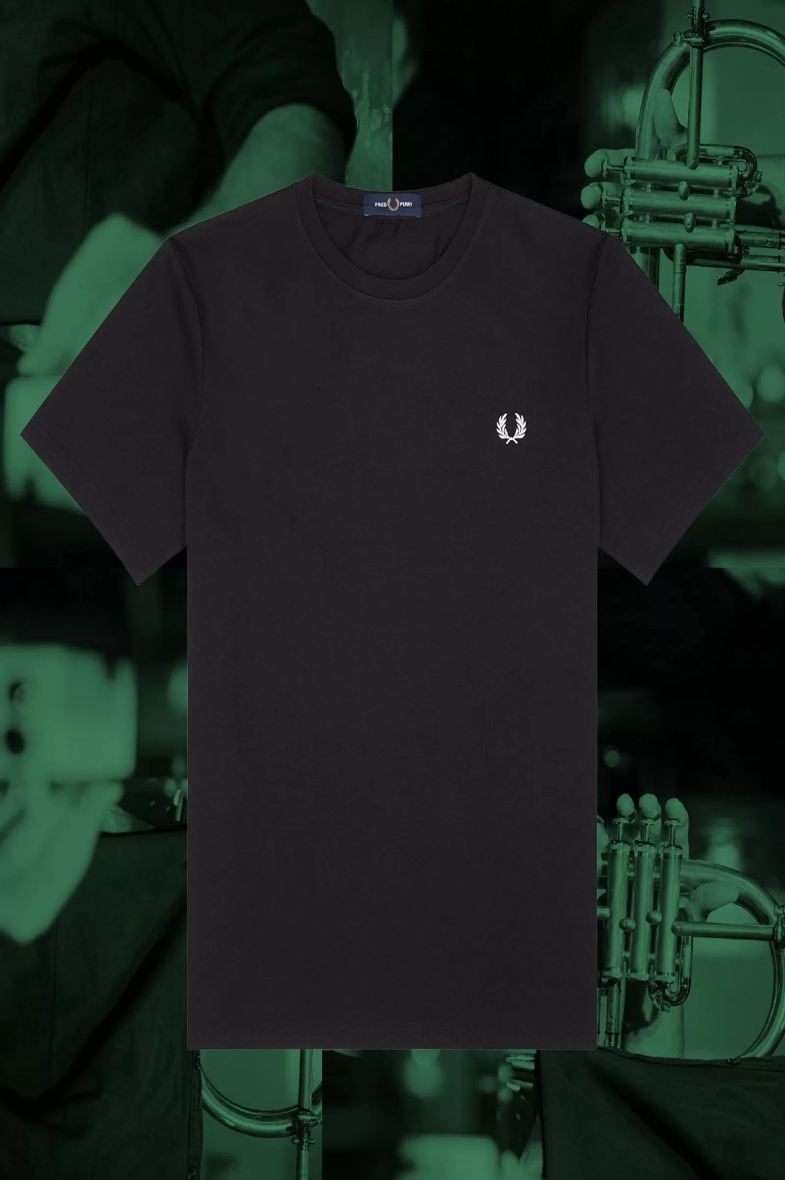 MULHER Fred Perry T-shirt Ringer Hamburgo